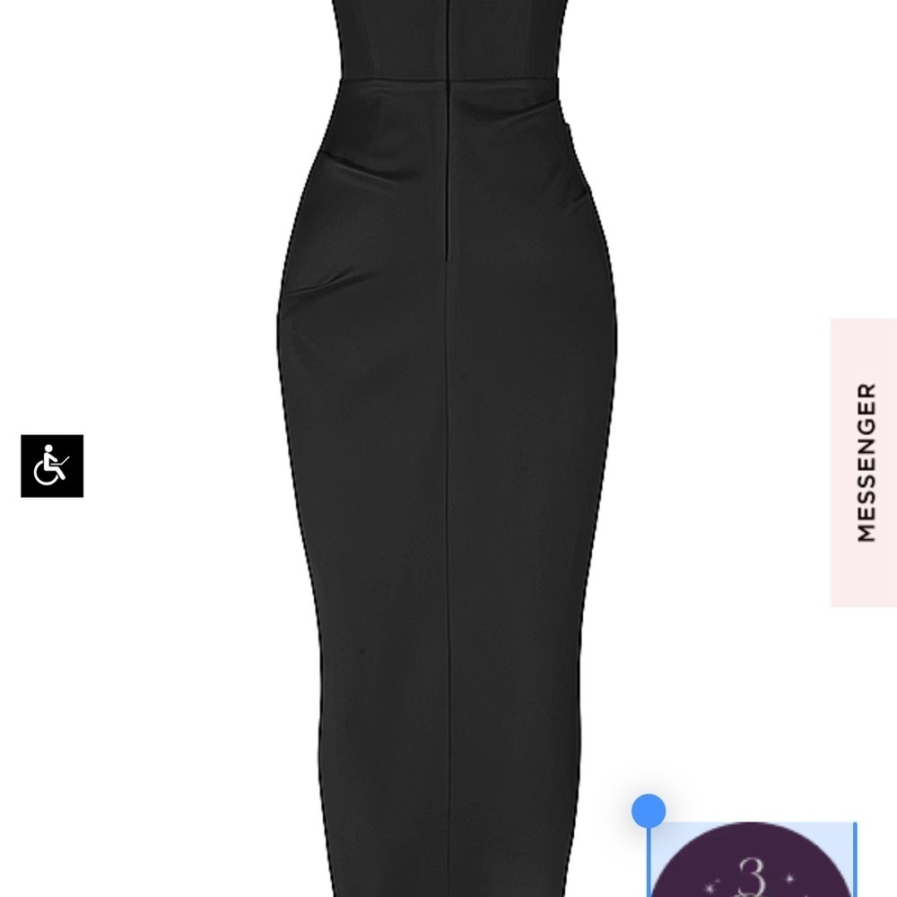 NWOT House of CB Flora S plus cup Black Dress - Picture 8 of 15